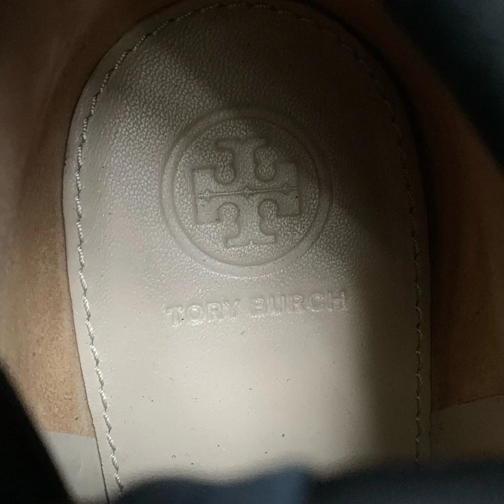 Tory Burch Sidney Slip On‎ Navy Suede Boots Size 10.5